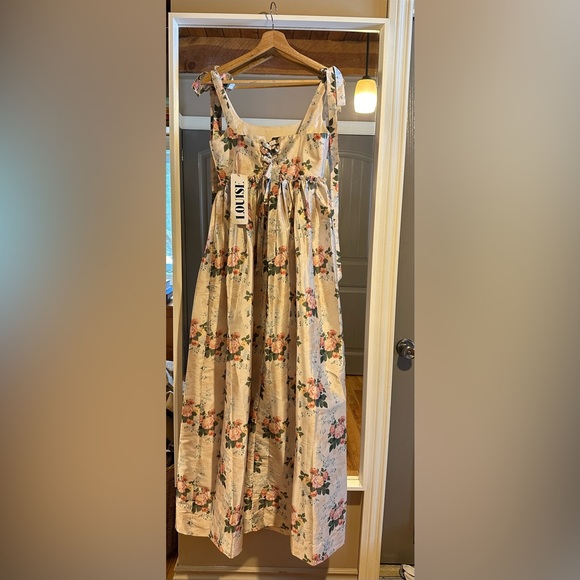 Louise New York Marie Dress in Floral Brocade - Picture 7 of 11